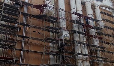 高雄楠梓鷹架搭設實績 - 高空作業安全防護